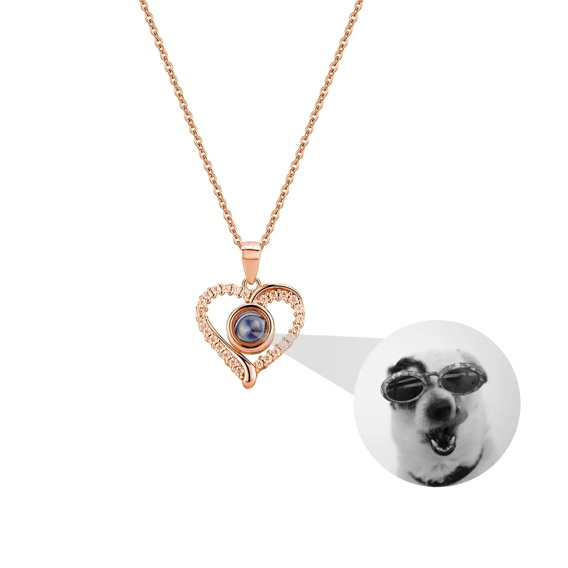 Photo Projection Necklace Pendant Jewelry for Lover Girlfriend 2022 - Blade & Thread
