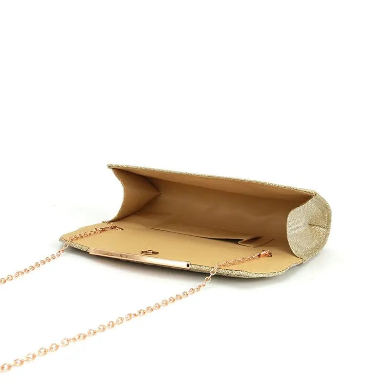 Pleated stitching chain crossbody Clutch Handbag - Blade & Thread