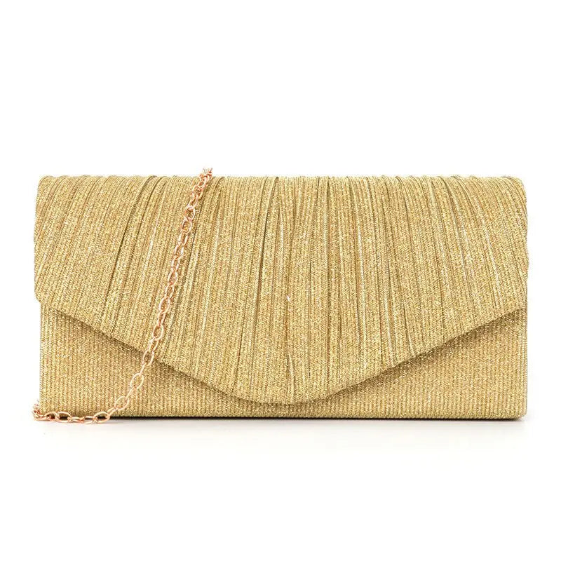 pleated striped veil flashing material handbag - Blade & Thread
