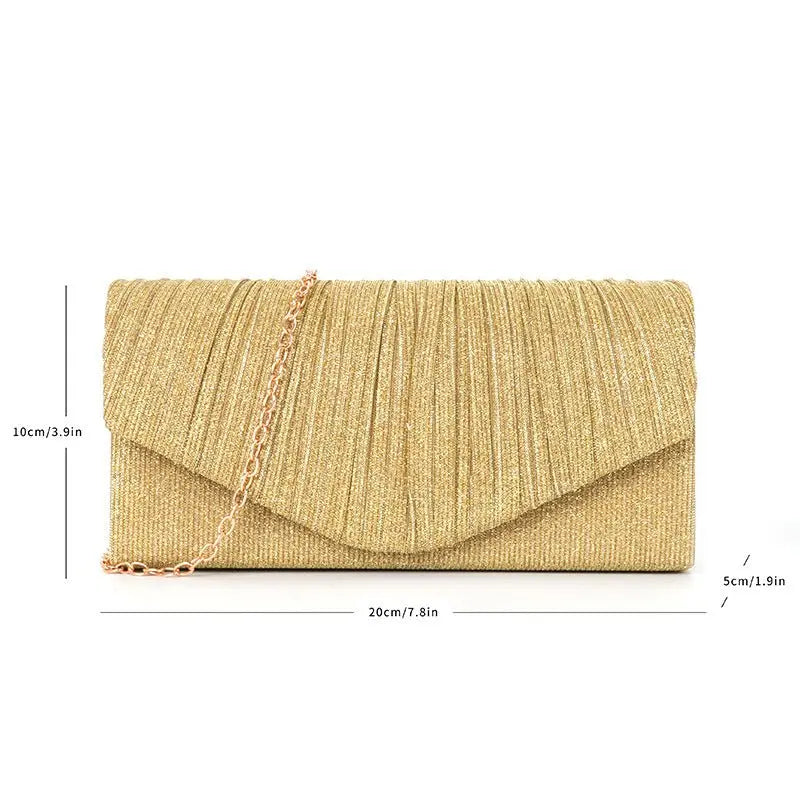pleated striped veil flashing material handbag - Blade & Thread