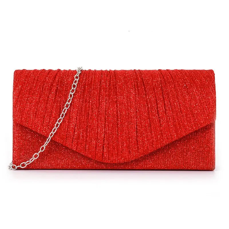 pleated striped veil flashing material handbag - Blade & Thread