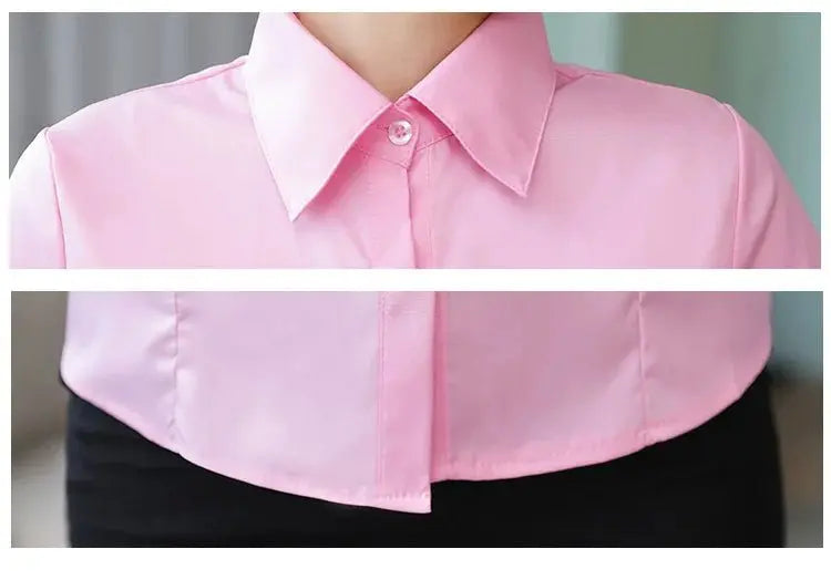 Polyester Cotton Shirts for Women Long Sleeve Blouse - Blade & Thread