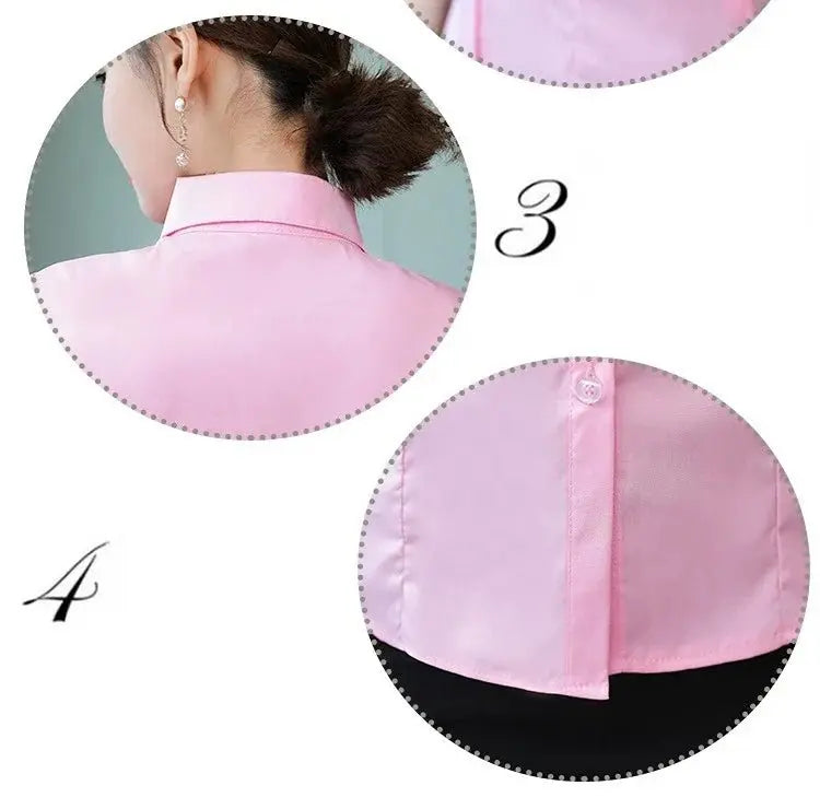 Polyester Cotton Shirts for Women Long Sleeve Blouse - Blade & Thread