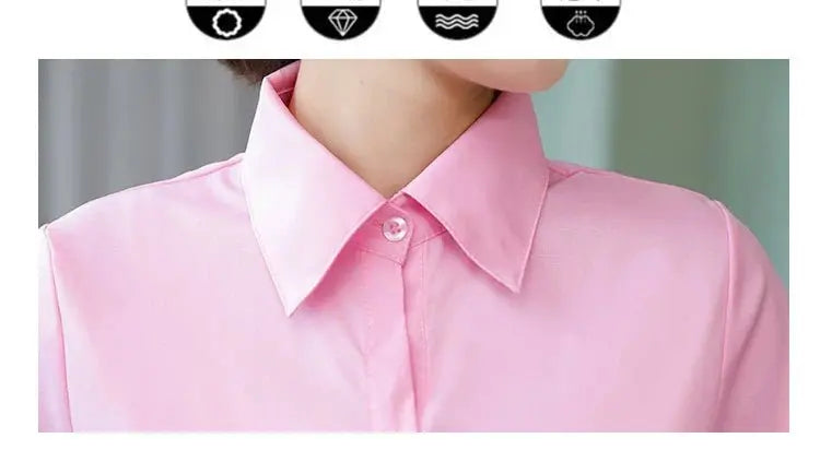 Polyester Cotton Shirts for Women Long Sleeve Blouse - Blade & Thread
