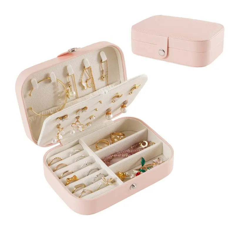 Portable travel girl multi-layer jewelry box - Blade & Thread