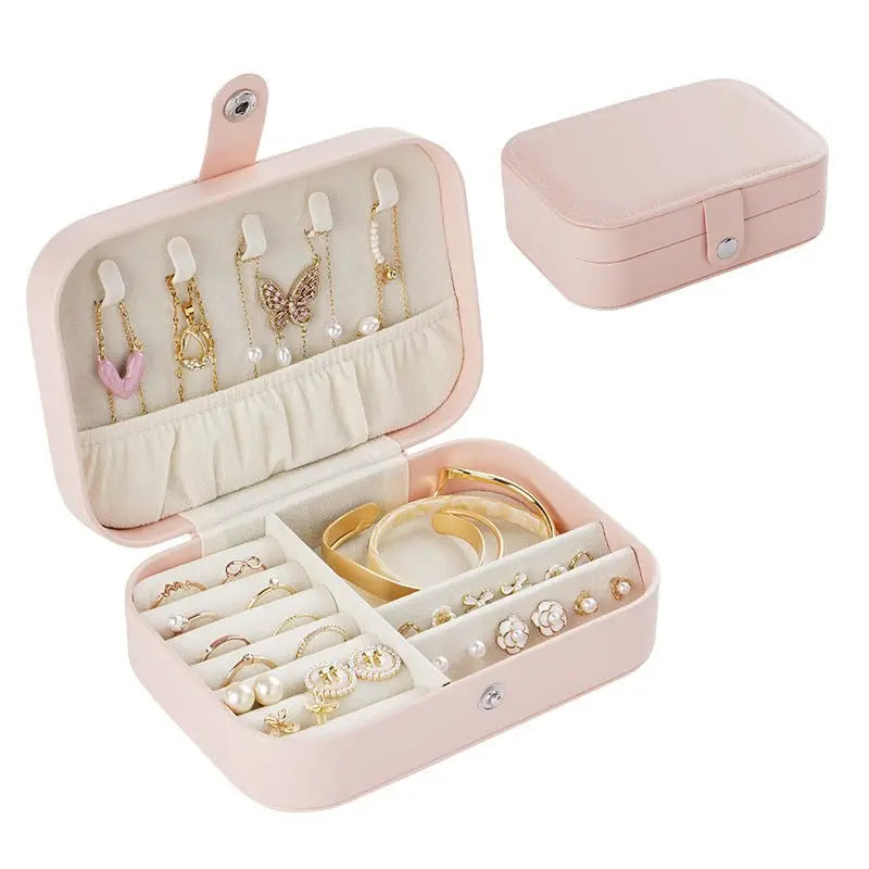 Portable travel girl multi-layer jewelry box - Blade & Thread
