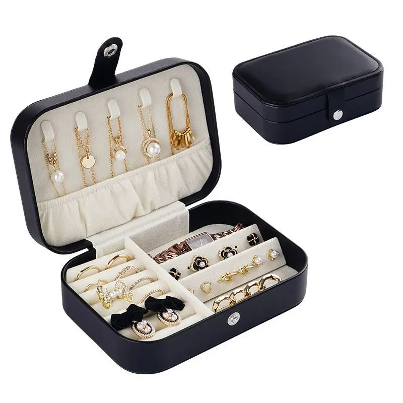 Portable travel girl multi-layer jewelry box - Blade & Thread