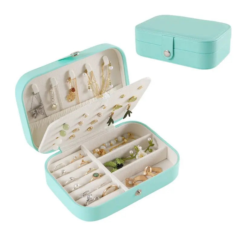 Portable travel girl multi-layer jewelry box - Blade & Thread