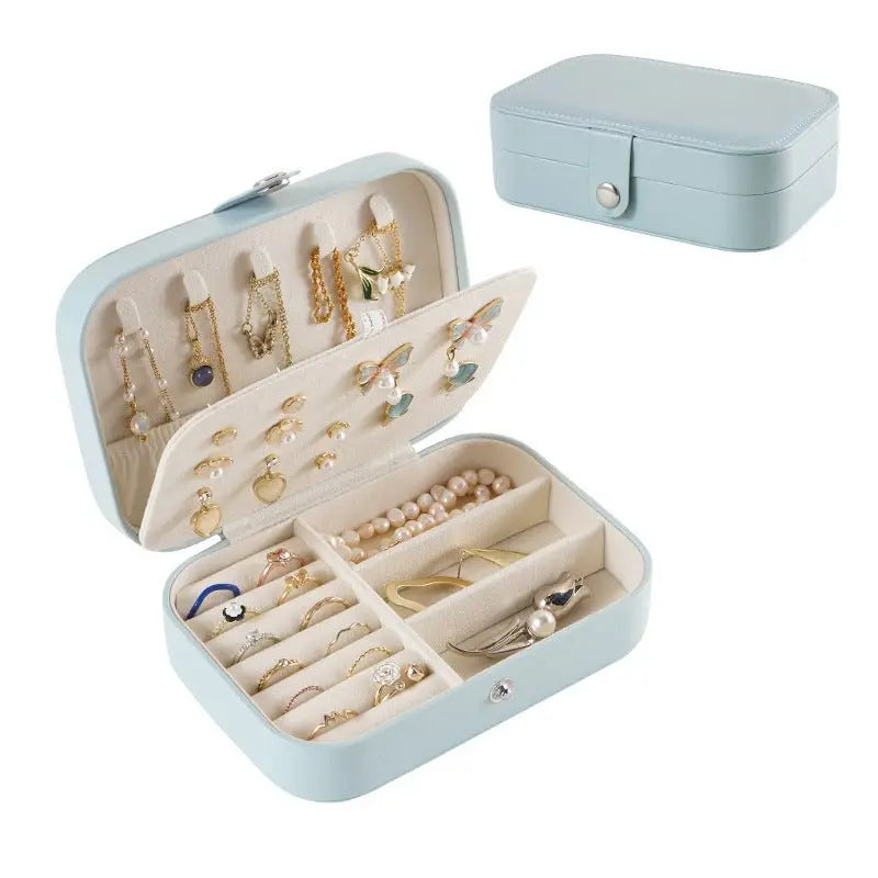 Portable travel girl multi-layer jewelry box - Blade & Thread