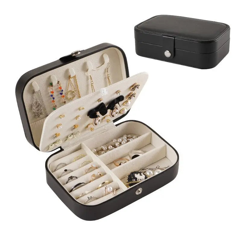 Portable travel girl multi-layer jewelry box - Blade & Thread