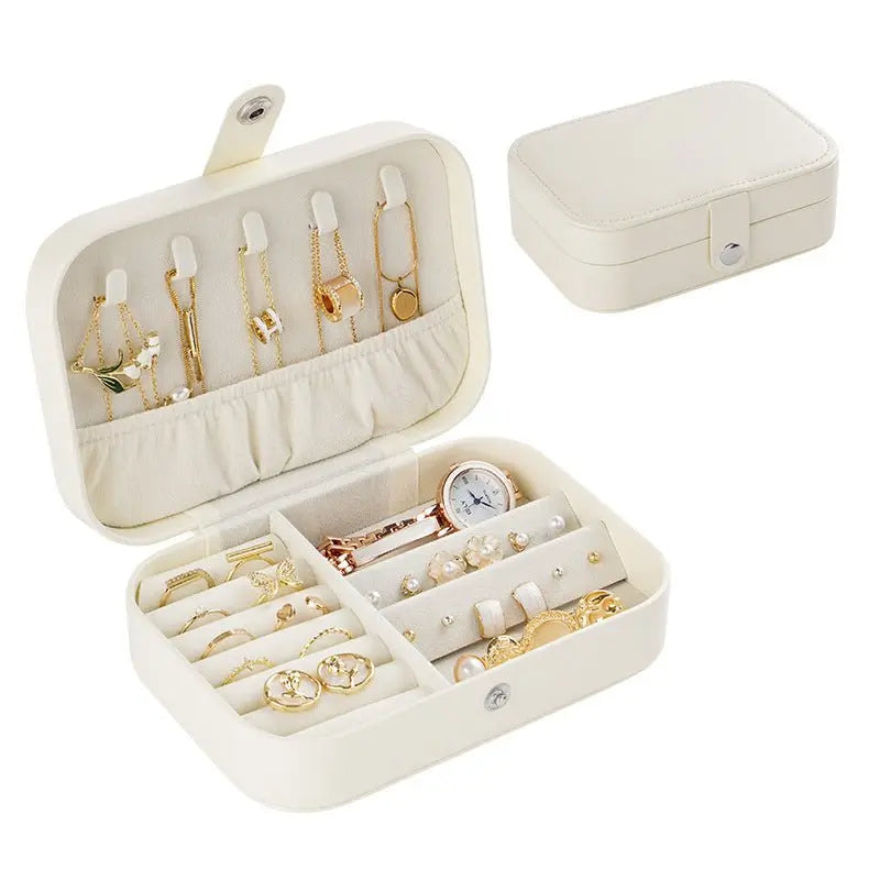 Portable travel girl multi-layer jewelry box - Blade & Thread