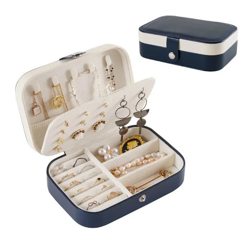 Portable travel girl multi-layer jewelry box - Blade & Thread
