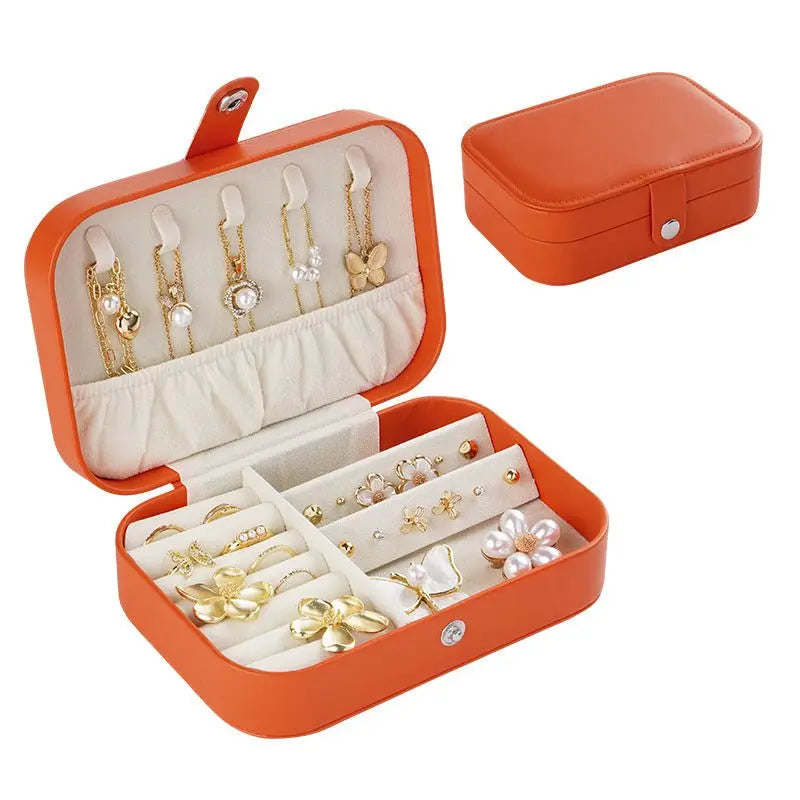 Portable travel girl multi-layer jewelry box - Blade & Thread