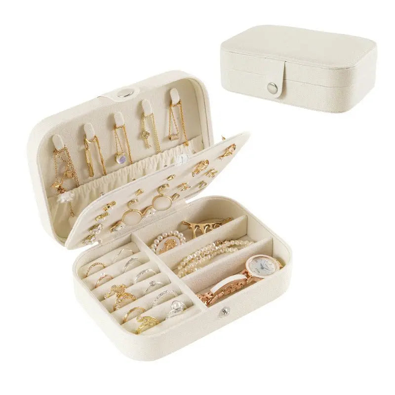 Portable travel girl multi-layer jewelry box - Blade & Thread