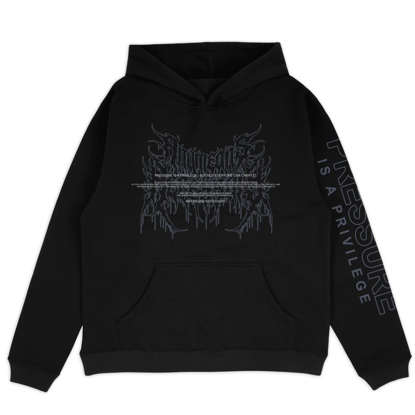 Pressure Pullover Hoodie Black - Blade & Thread