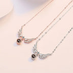 100 languages of love necklace Projection Pendant Necklace For Women Crystal Jewelry nowadaysfashion