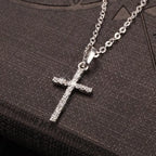 Cross Pendants Gold Black Color Crystal Jesus Cross Pendant Jesus necklace nowadaysfashion