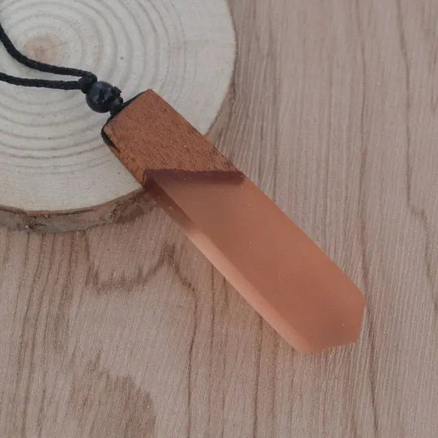 nowadaysfashion Vintage Men'Woman s Fashionable Wood Resin Necklace Pendant nowadaysfashion