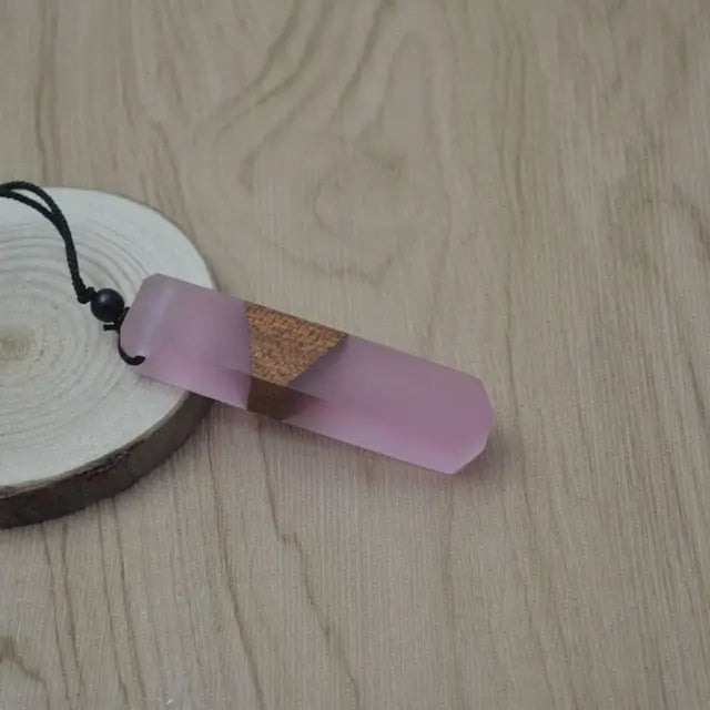 nowadaysfashion Vintage Men'Woman s Fashionable Wood Resin Necklace Pendant nowadaysfashion