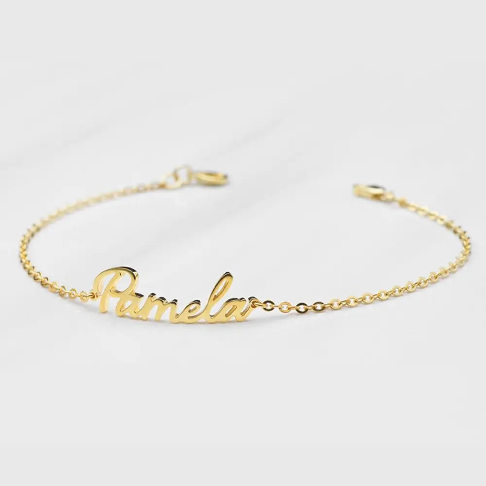 nowadaysfashion Customized Name Bracelet for women Gold Personalized Letter nowadaysfashion