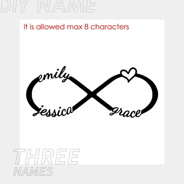 nowadaysfashion Customized Name Necklace Custom Personalized Letter Choker Necklace nowadaysfashion