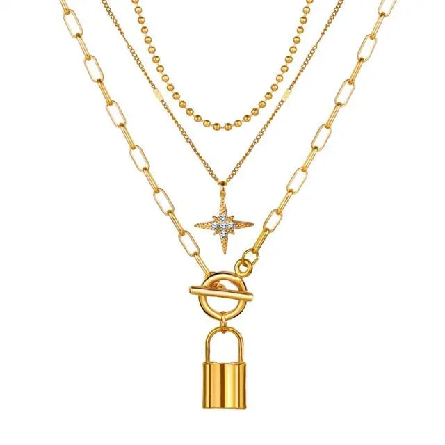 Gold Plated Necklaces Choker for Women, nowadaysfashion
