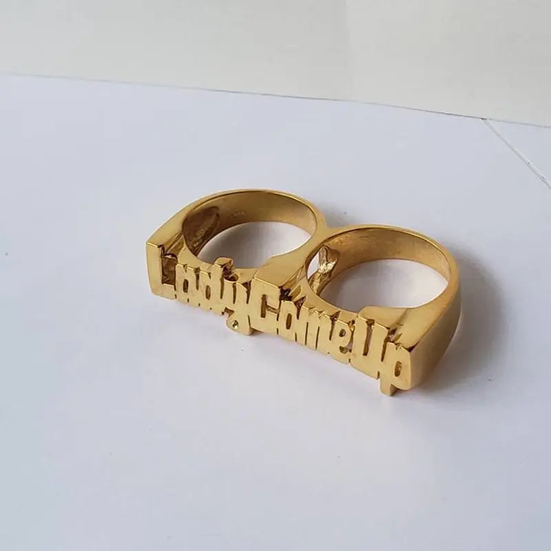 nowadaysfashion Custom Name Ring Gold Personality Hip Hop Ring Women Fashion Punk Letter Ring nowadaysfashion