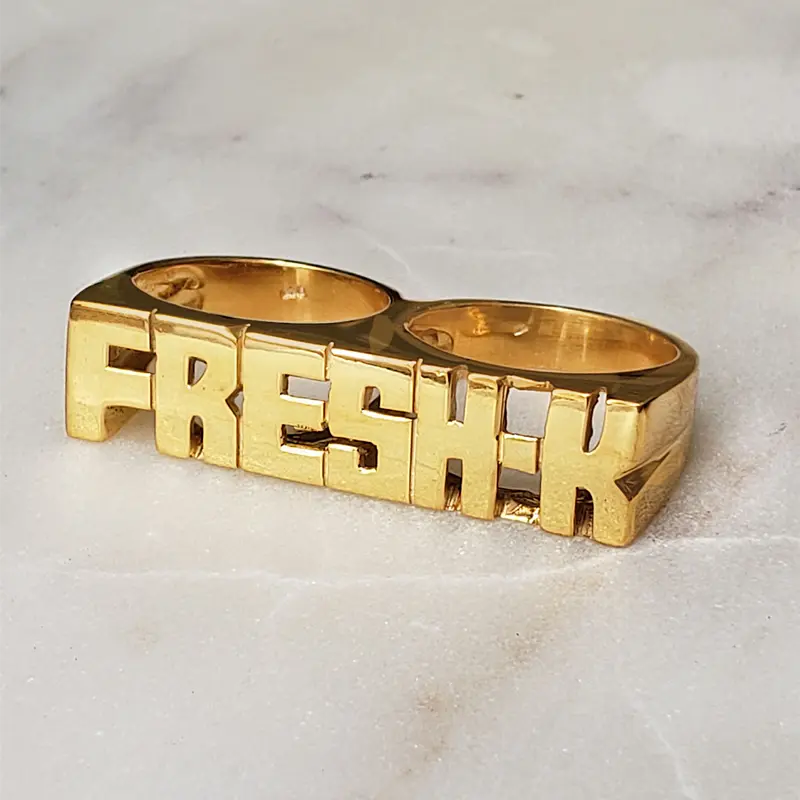 nowadaysfashion Custom Name Ring Gold Personality Hip Hop Ring Women Fashion Punk Letter Ring nowadaysfashion