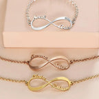 Customized 4 Name infinity bracelet for women nowadaysfashion