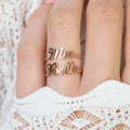 Customized 2 Name Ring for women Gold Personalized Letter nowadaysfashion