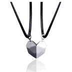 2pcs matching necklaces for couples Magnetic Lovers Heart necklaces Suction Wishing Stone nowadaysfashion