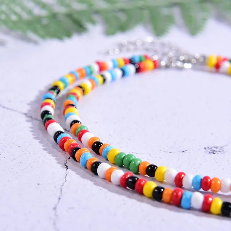 Seed Beads Love Choker Necklace Sets with Name Fashion Pearl Boho Vintage Streetwear nowadaysfashion