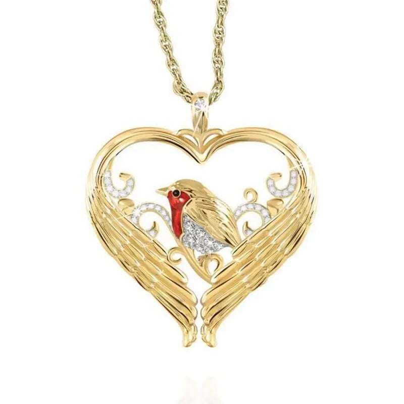 nowadaysfashion Bird Pendant Yellow Gold Color Charm Necklace nowadaysfashion