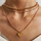29 stylish Gold necklace on neck Gold chain Women's jewelry layered accesories nowadaysfashion