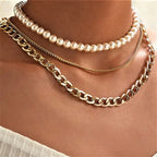 29 stylish Gold necklace on neck Gold chain Women's jewelry layered accesories nowadaysfashion