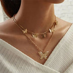 29 stylish Gold necklace on neck Gold chain Women's jewelry layered accesories nowadaysfashion