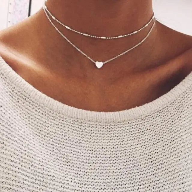 29 stylish Gold necklace on neck Gold chain Women's jewelry layered accesories nowadaysfashion