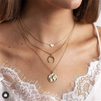 29 stylish Gold necklace on neck Gold chain Women's jewelry layered accesories nowadaysfashion