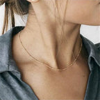 29 stylish Gold necklace on neck Gold chain Women's jewelry layered accesories nowadaysfashion