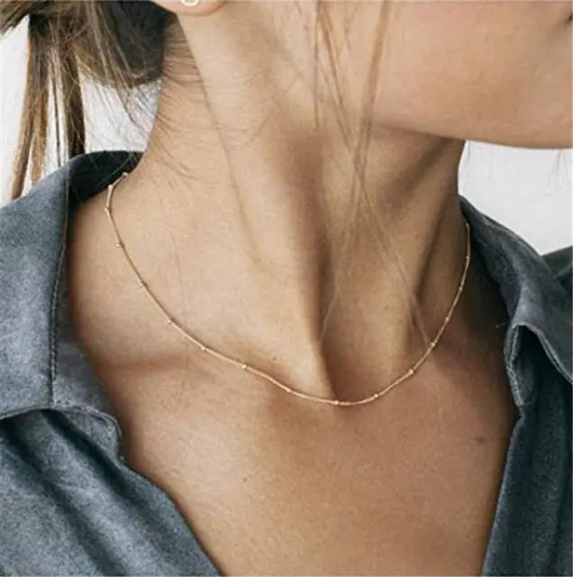 29 stylish Gold necklace on neck Gold chain Women's jewelry layered accesories nowadaysfashion