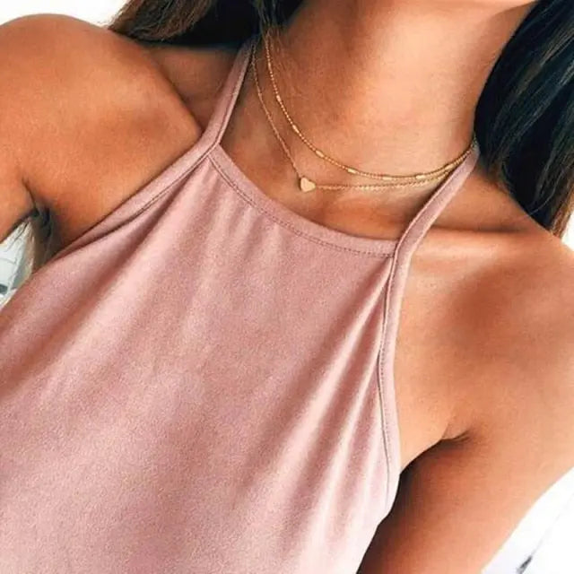 29 stylish Gold necklace on neck Gold chain Women's jewelry layered accesories nowadaysfashion