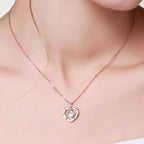100 languages of love necklace Heart Pendant Wedding Romantic Memory Projection Necklace nowadaysfashion