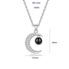 100 languages of love necklace Heart Pendant Wedding Romantic Memory Projection Necklace nowadaysfashion