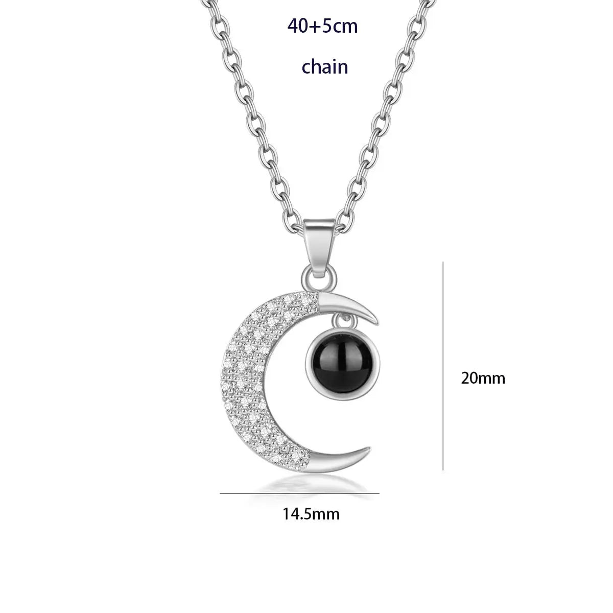 100 languages of love necklace Heart Pendant Wedding Romantic Memory Projection Necklace nowadaysfashion