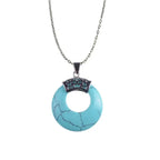 Carnelian Necklaces Round Shape Natural Green aventurine eye Statement Necklace nowadaysfashion