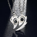 2PCS/set matching necklaces for couples 100 Languages I Love You Lovers Heart Magnetic relationship Necklace nowadaysfashion