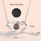 100 languages of love necklace Heart Pendant Wedding Romantic Memory Projection Necklace nowadaysfashion
