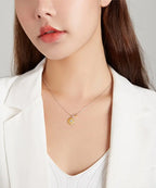 Sunflower Necklace Gold Color Lucky Necklace Gift for Women Fashion Necklace Jewelry nowadaysfashion