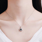 Sun Flower Shaped Custom Photo Name Projection Necklace Clavicle Chain Personalized Pendant nowadaysfashion