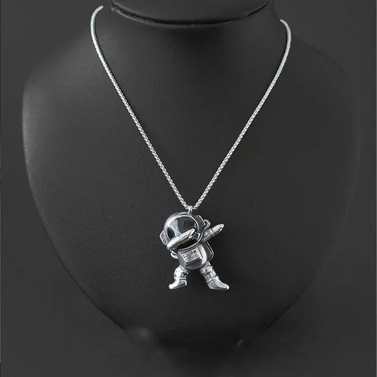 fashion hip hop astronaut necklace men and women jewelry nowadaysfashion
